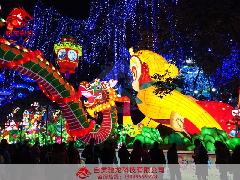 灯会公司制作松潘第二届花灯会即将亮灯