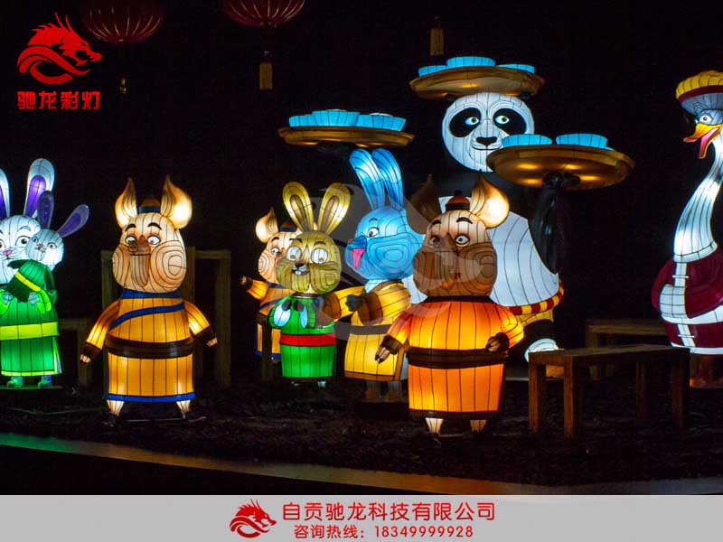 功夫熊猫仙鹤大师灯会