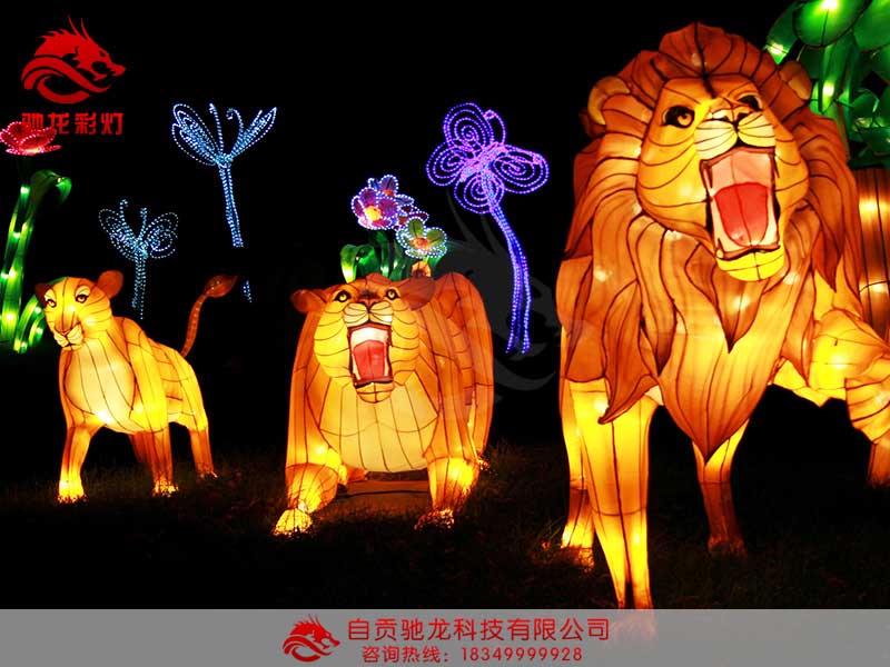 狮子花灯