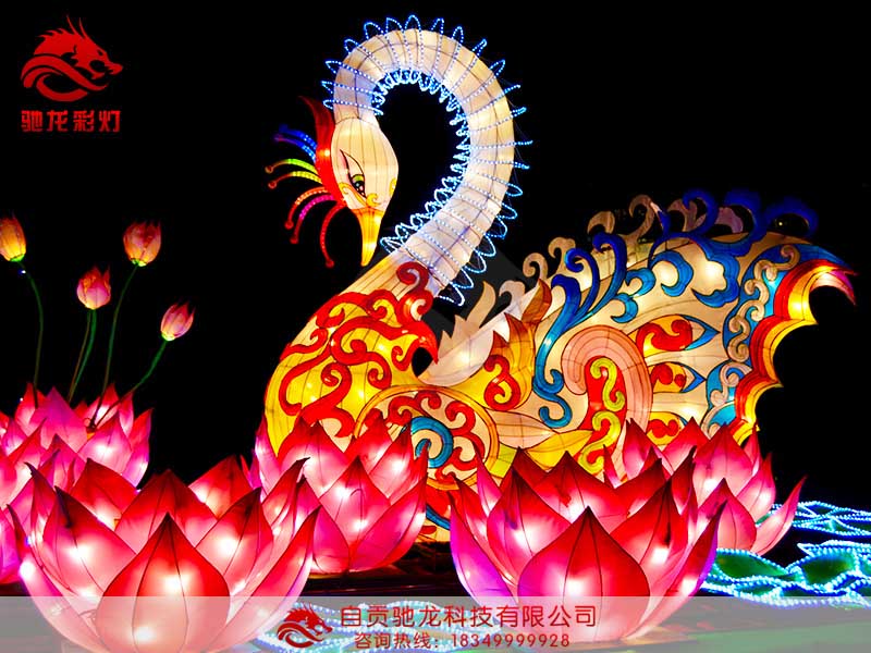 灯会制作天鹅侧面