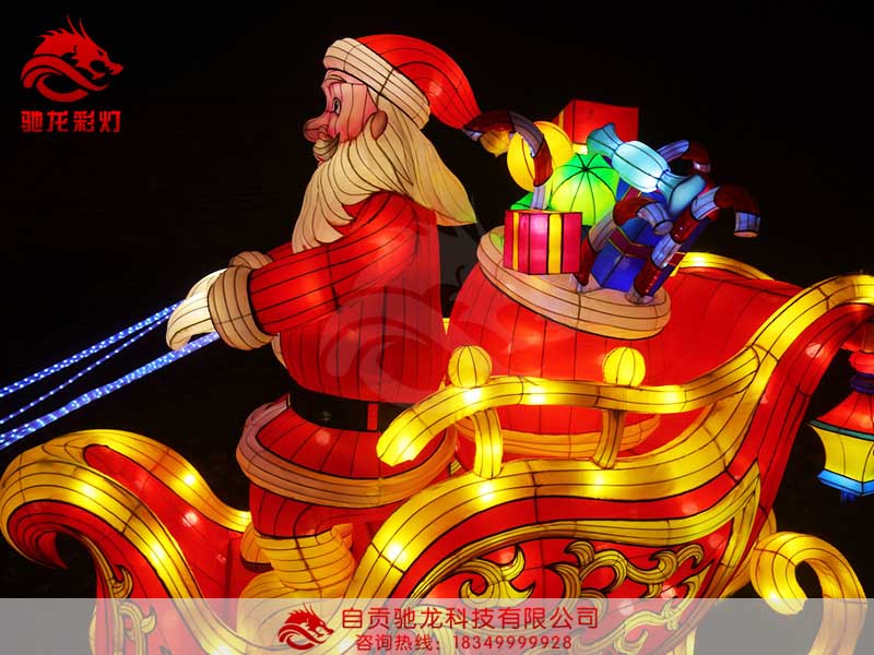 驯鹿拉雪橇彩灯制作 驯鹿拉雪橇彩灯制作