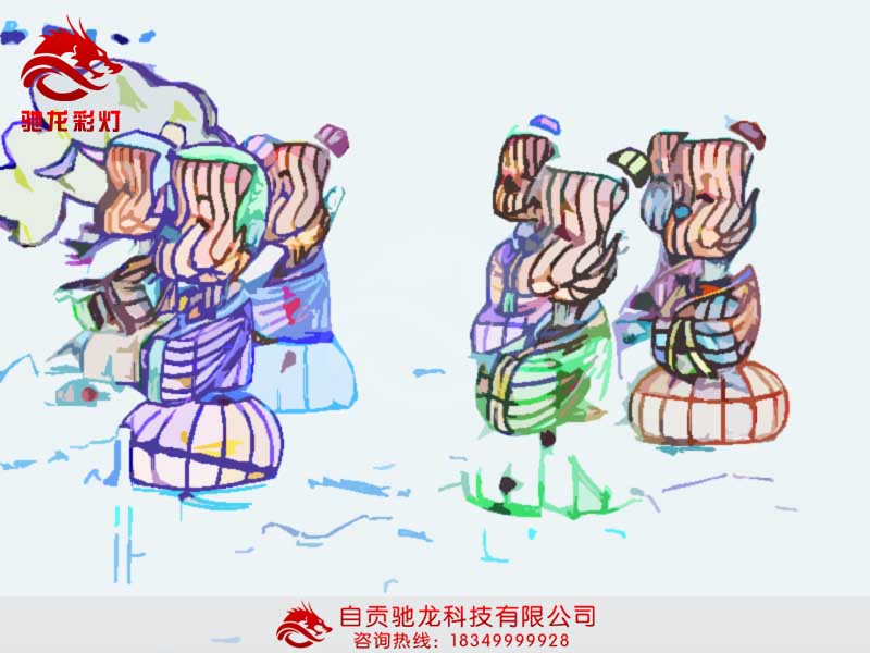 孔子讲学灯会设计图