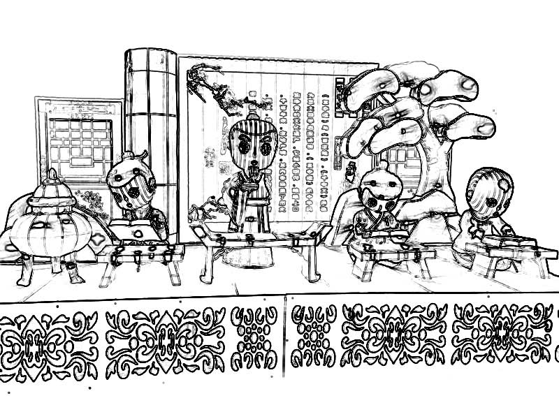 三字经彩灯