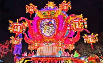 2019年自贡灯会航拍视频鸟瞰实景