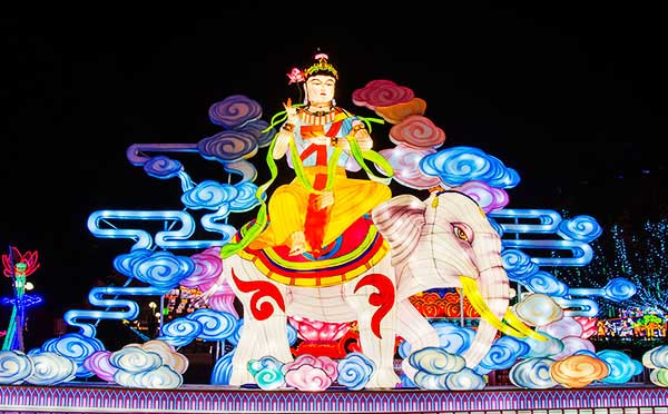 佛教彩灯展览