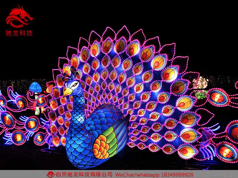 孔雀花灯Peafowls lantern